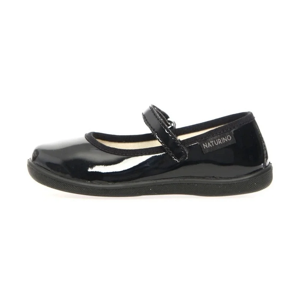 Naturino Girls Pavia Flats Patent Black Mary Jane Size 30‎ US 12.5